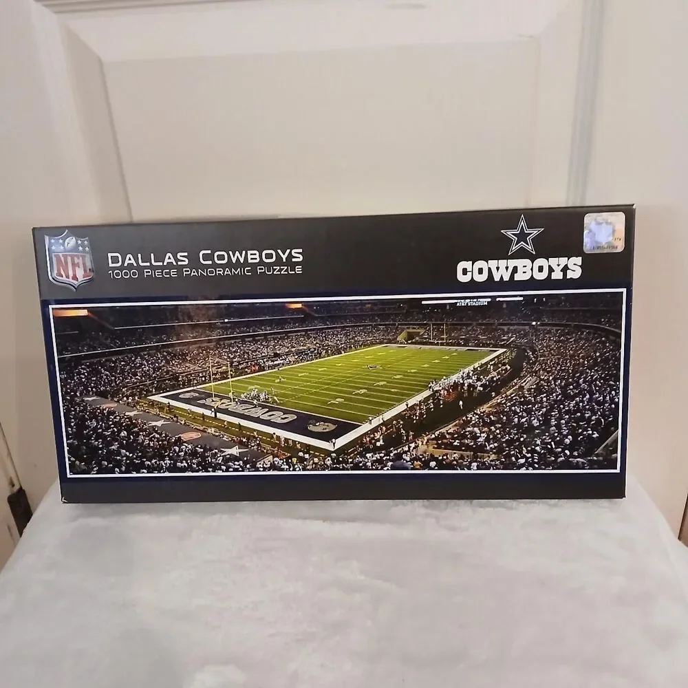Sealed New NFL Dallas Cowboys AT&T Stadium 1000 Piece Panoramic Jigsaw Puzzle